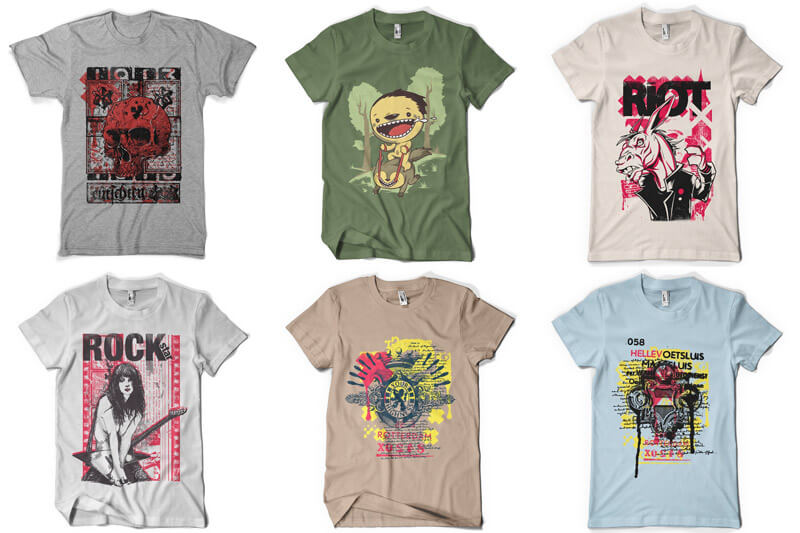graphic t-shirt design pack - 100 T-shirt Designs Vol 8 Preview 11