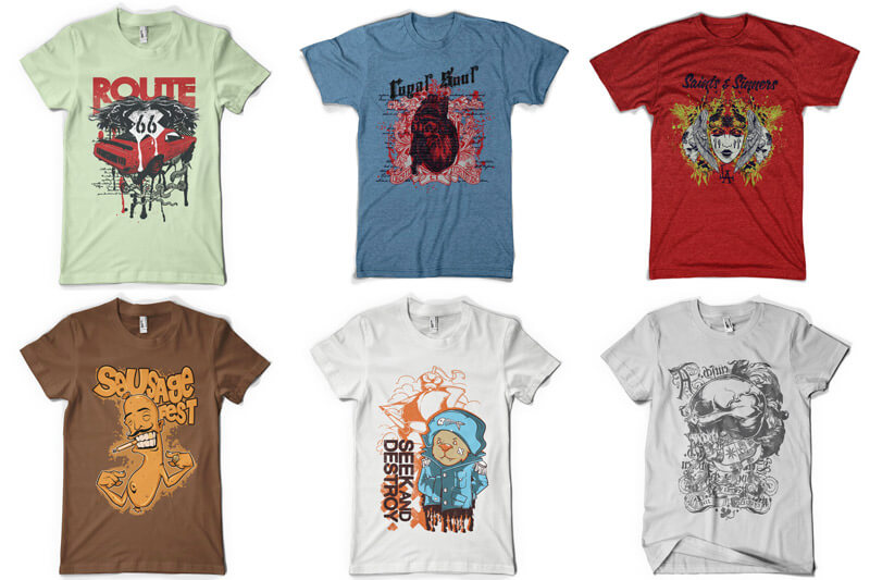 graphic t-shirt design pack - 100 T-shirt Designs Vol 8 Preview 12