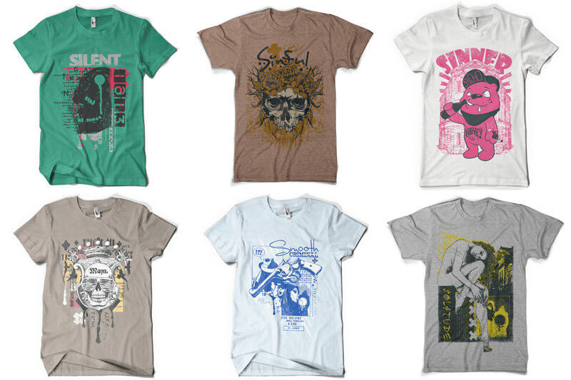 graphic t-shirt design pack - 100 T-shirt Designs Vol 8 Preview 13