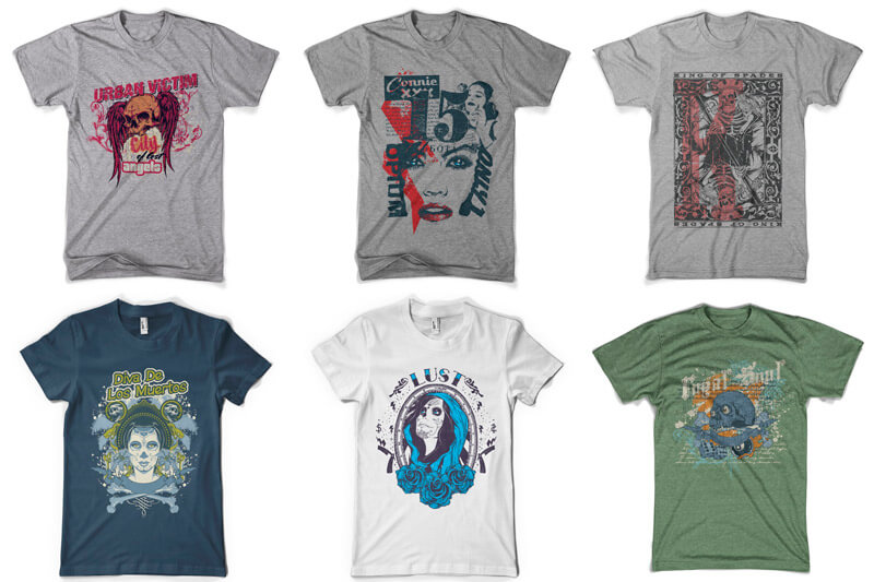graphic t-shirt design bundle - 100 T-shirt Designs Vol 9 Bundle Preview 03