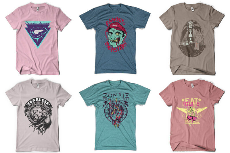 graphic t-shirt design bundle - 100 T-shirt Designs Vol 9 Bundle Preview 04
