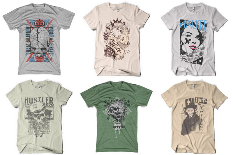 graphic t-shirt design bundle - 100 T-shirt Designs Vol 9 Bundle Preview 05