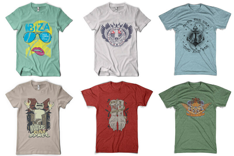 graphic t-shirt design bundle - 100 T-shirt Designs Vol 9 Bundle Preview 06