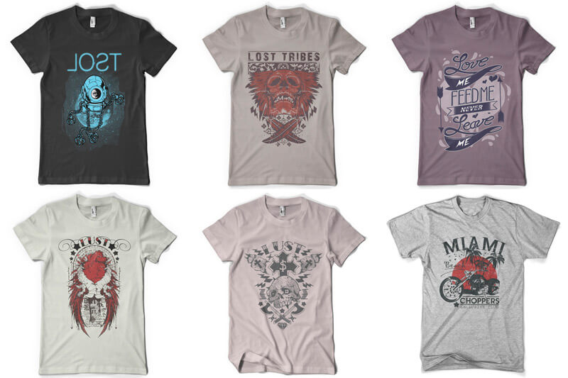 graphic t-shirt design bundle - 100 T-shirt Designs Vol 9 Bundle Preview 08