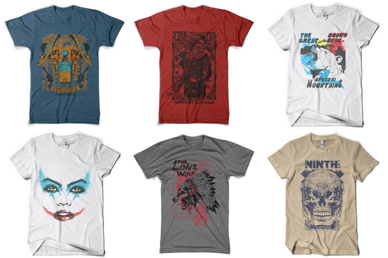 graphic t-shirt design bundle - 100 T-shirt Designs Vol 9 Bundle Preview 13