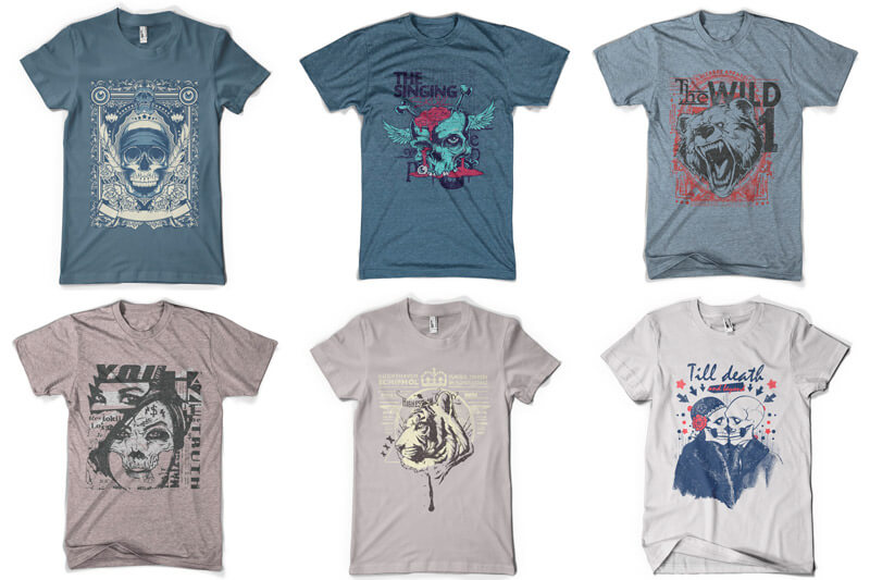 graphic t-shirt design bundle - 100 T-shirt Designs Vol 9 Bundle Preview 14