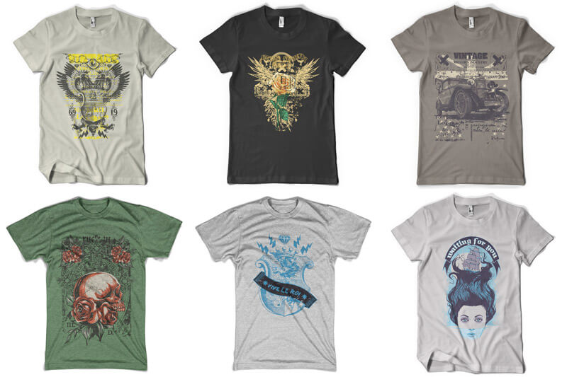 graphic t-shirt design bundle - 100 T-shirt Designs Vol 9 Bundle Preview 16