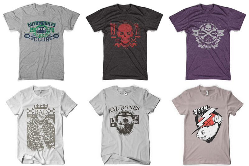 100 T-shirt Designs Vol 10 Bundle Preview 02