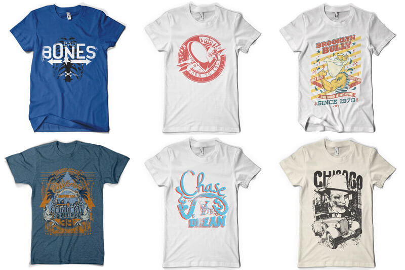 100 T-shirt Designs Vol 10 Bundle Preview 03