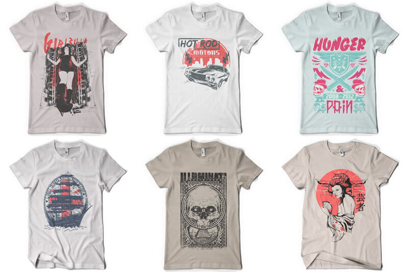 100 T-shirt Designs Vol 10 Bundle Preview 07