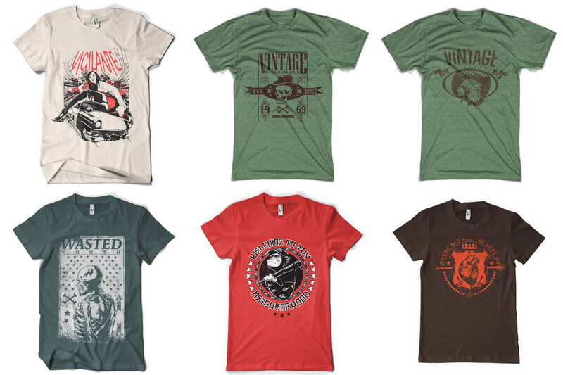 100 T-shirt Designs Vol 10 Bundle Preview 16