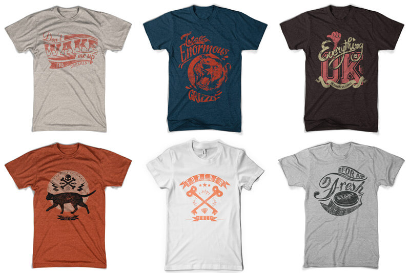 bold t-shirt designs - 100 T-shirt Designs Vol 10 Bundle Preview 04