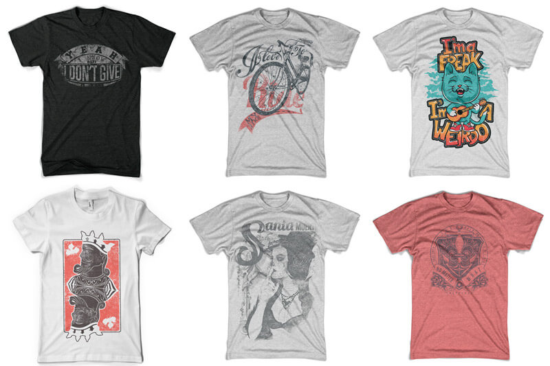 bold t-shirt designs - 100 T-shirt Designs Vol 10 Bundle Preview 06