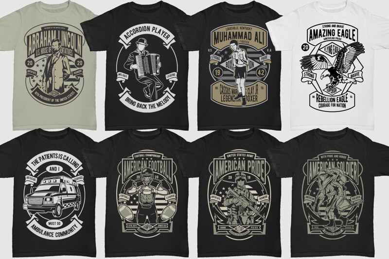 retro t-shirt designs bundle - 250-Retro-T-shirt-Designs-4-Preview-01