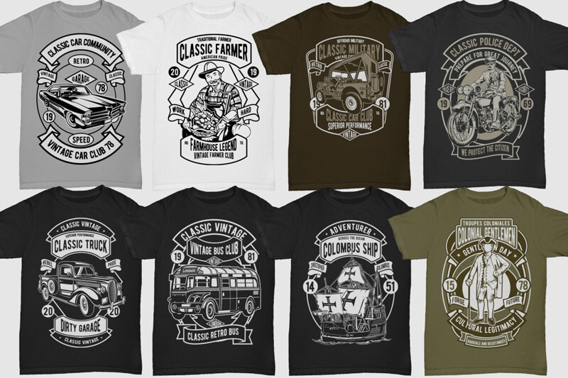 retro t-shirt designs bundle - 250-Retro-T-shirt-Designs-4-Preview-08
