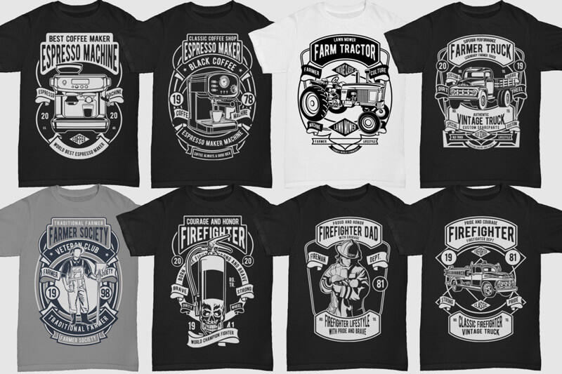 retro t-shirt designs bundle - 250-Retro-T-shirt-Designs-4-Preview-11