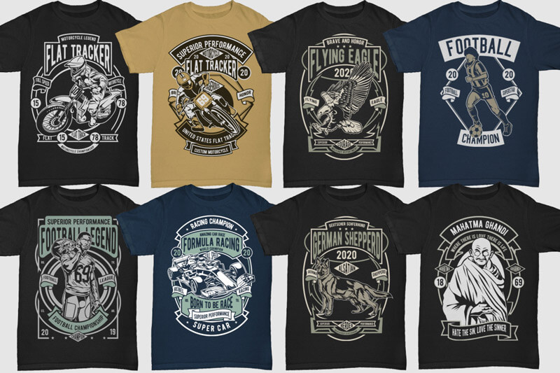 retro t-shirt designs bundle - 250-Retro-T-shirt-Designs-4-Preview-13