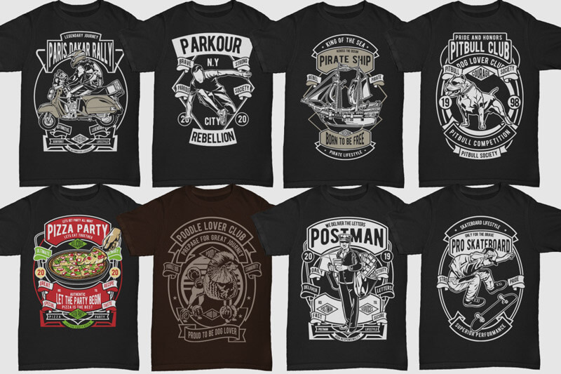 retro t-shirt designs bundle - 250-Retro-T-shirt-Designs-4-Preview-23
