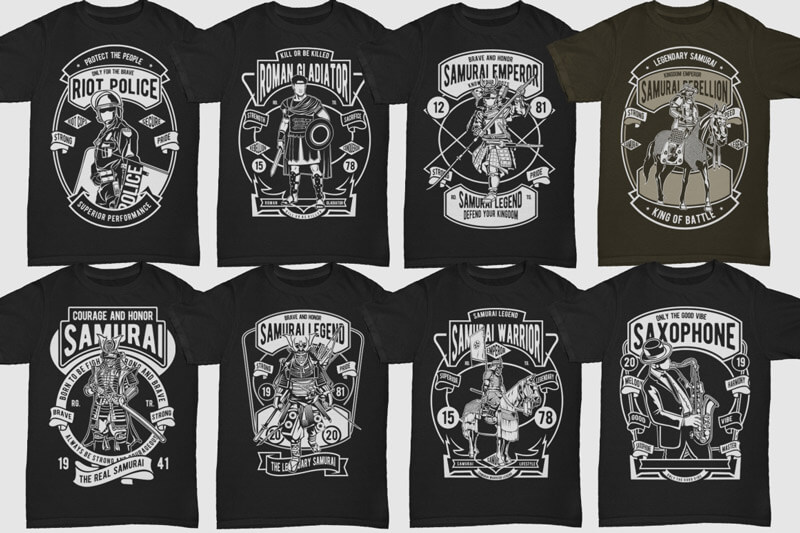retro t-shirt designs bundle - 250-Retro-T-shirt-Designs-4-Preview-25