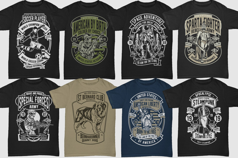 retro t-shirt designs bundle - 250-Retro-T-shirt-Designs-4-Preview-28