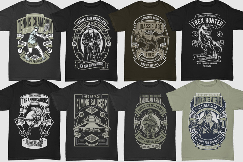retro t-shirt designs bundle - 250-Retro-T-shirt-Designs-4-Preview-30