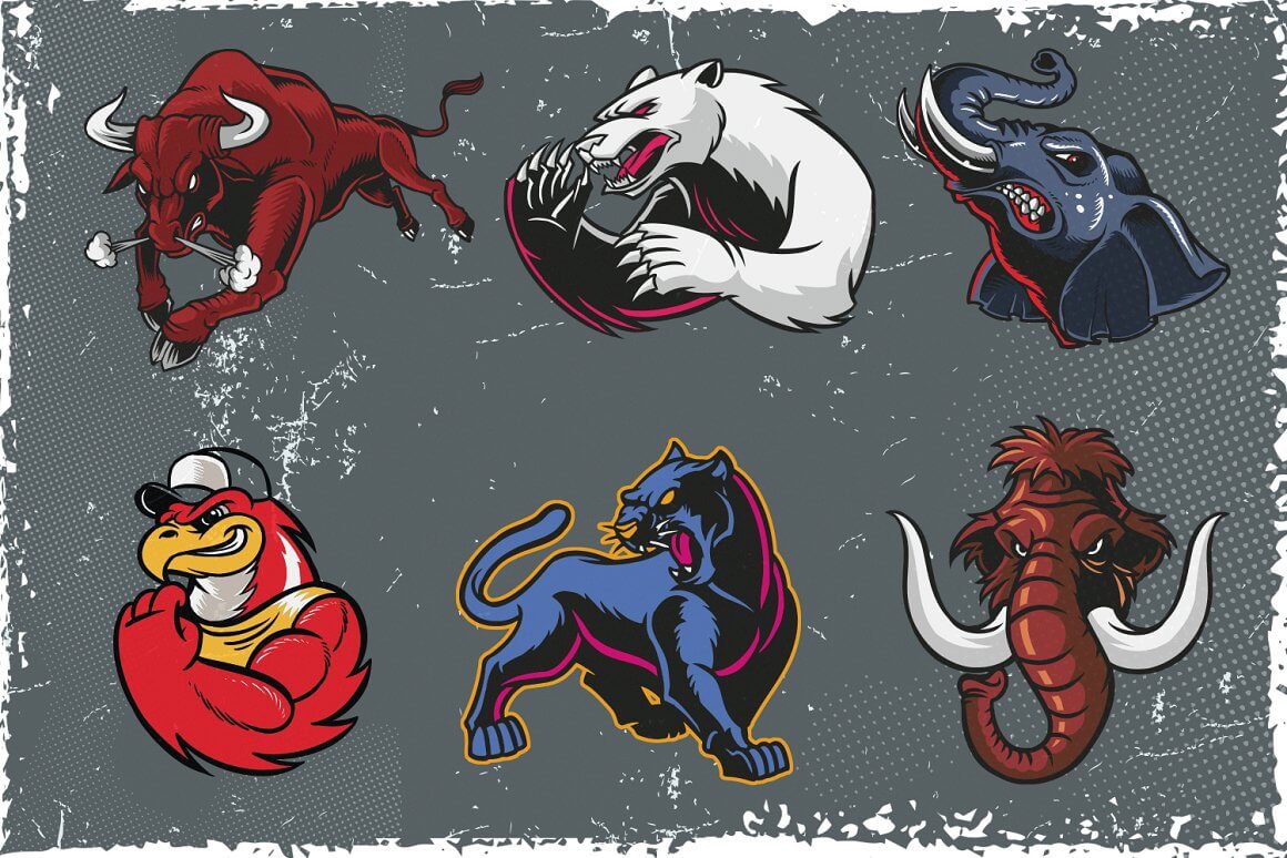 vector mascot logo pack