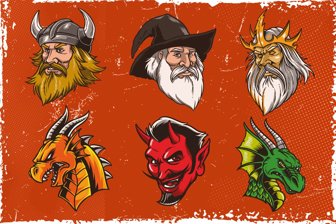 vector mascot logo pack