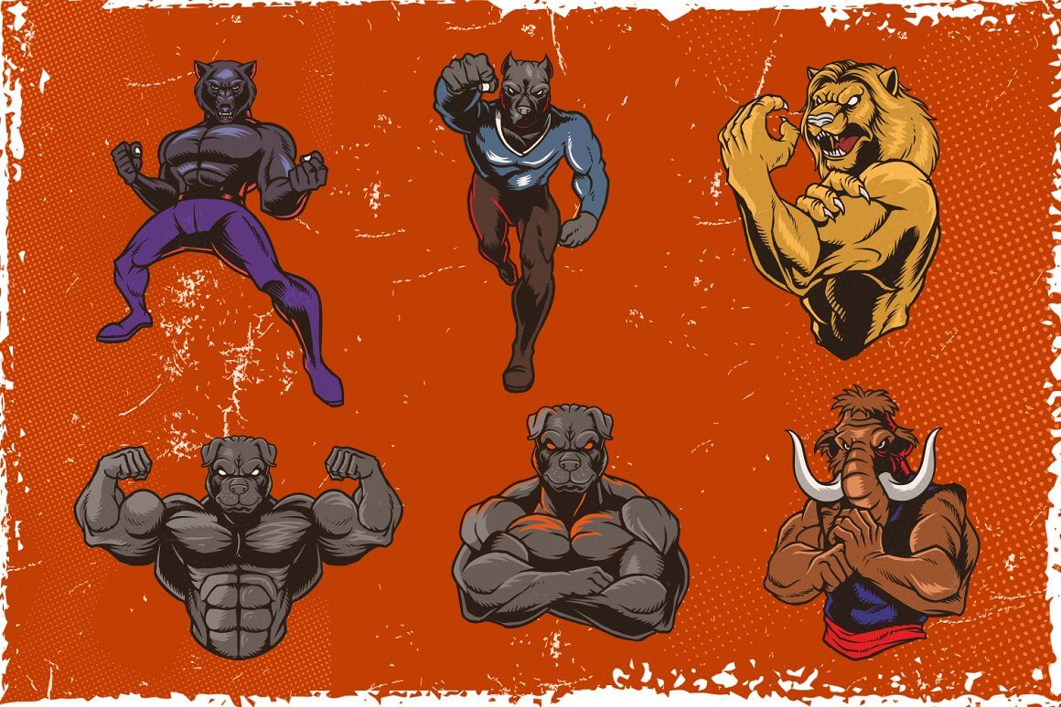 vector mascot logo pack
